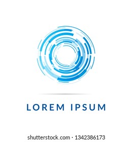 Creative logo geometric circle. Modern abstract icon design for your company