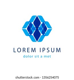 Creative logo geometric design. Modern abstract icon for your company