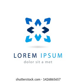 Creative logo geometric design. Modern abstract icon for your company