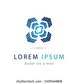 Creative logo geometric design. Modern abstract icon for your company