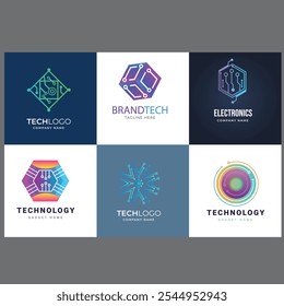 Creative logo. Gradient blue logo. geometric icon . Abstract logo vector