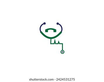 Creative Logo for health care phonendoscope . 