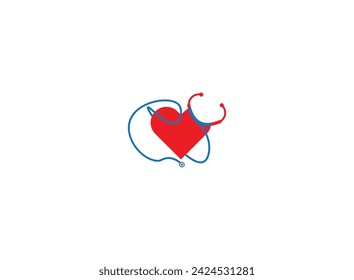 Creative Logo for health care phonendoscope . 