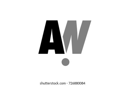 creative logo icon combination of alphabet letter an a n in black and grey isolated on white background with simple efficient design