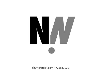 creative logo icon combination of alphabet letter nn n n in black and grey isolated on white background with simple efficient design