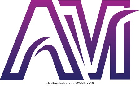 Creative AM logo icon design