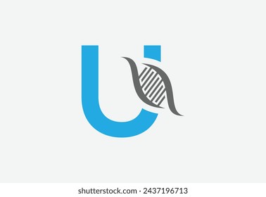 kreatives Logo-Symbol DNA später U