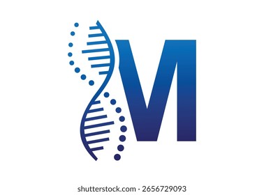 Kreatives Logo-Symbol DNA letztere M