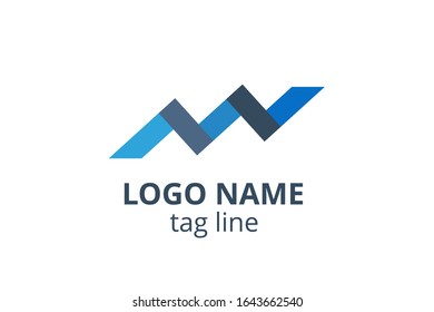 Creative Logo icon sign design Template for accounting, consultant, finance, management, investment corporate.