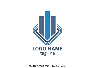 Creative Logo icon sign design Template for accounting, consultant, finance, management, investment corporate.