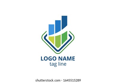 Creative Logo icon sign design Template for accounting, consultant, finance, management, investment corporate.