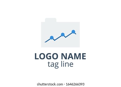 Creative Logo icon sign design Template for accounting, consultant, finance, management, investment corporate.