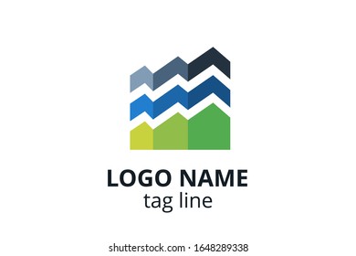 Creative Logo icon sign design Template for consultant company, accounting, finance, management business, investment corporate.