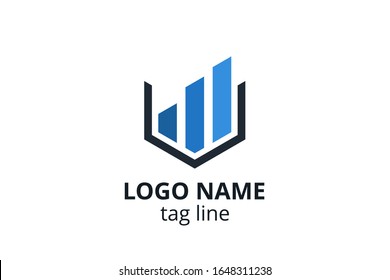 Creative Logo icon sign design Template for consultant company, accounting, finance, management business, investment corporate.