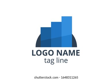 Creative Logo icon sign design Template for consultant company, accounting, finance, management business, investment corporate.