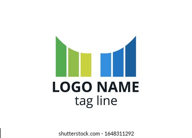 Creative Logo icon sign design Template for consultant company, accounting, finance, management business, investment corporate.