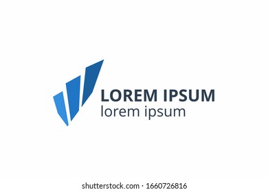 Creative Logo icon sign design Template for accounting, consultant, finance, management, investment corporate.