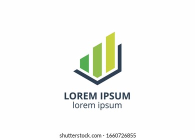 Creative Logo icon sign design Template for accounting, consultant, finance, management, investment corporate.