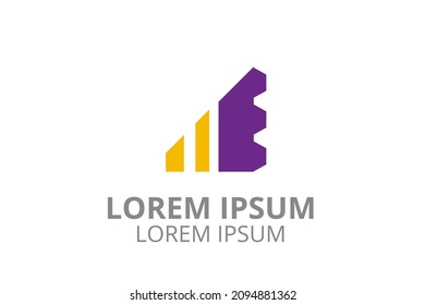 Creative Logo icon sign design Template for consultant company, accounting, finance, management business, investment corporate, engineer.