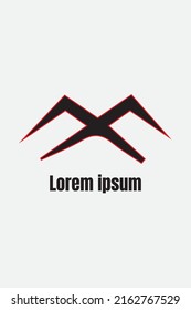 CREATIVE LOGO IMAGES 02. BLACK AND RED. VECTOR TEMPLATES