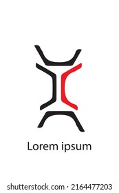 IMÁGENES CREATIVAS DE LOGOTIPO 022. NEGRO Y ROJO. PLANTILLAS DE VECTOR