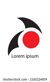 CREATIVE LOGO IMAGES 024. BLACK AND RED. VECTOR TEMPLATES