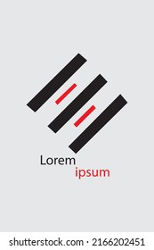 CREATIVE LOGO IMAGES 042. BLACK AND RED. VECTOR TEMPLATES
