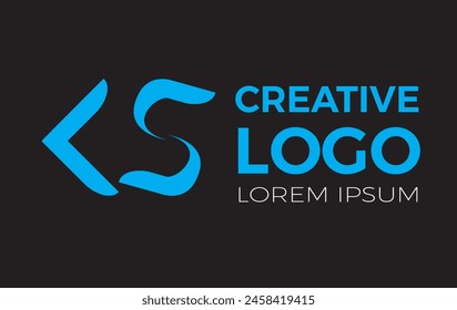 A creative logo with the initials KS that is simple but looks cool and elegant