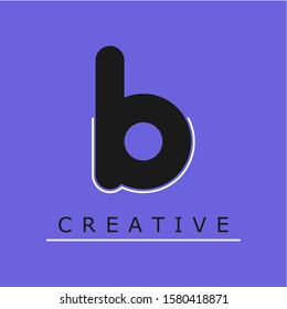 Creative Logo Letter b. with a unique and charming shape. logo, design, identity, concept