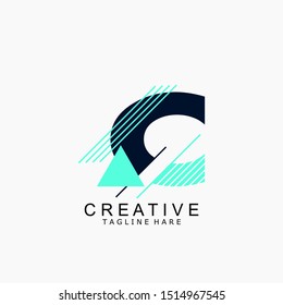 The creative logo letter C, with attractive colors for the company, logo, creative, design, company