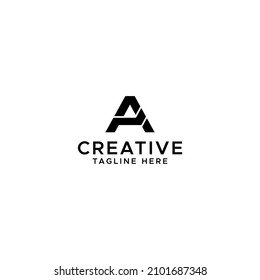 Creative Logo of A Letter with Chart Symbol, Best for Accounting, Marketing, Invest, Etc. 