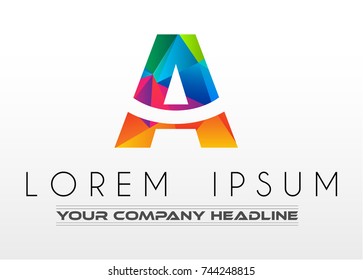 Letra con logotipo creativo Un diseño para la identidad de marca, el perfil de la empresa o los logotipos corporativos con un elegante y moderno estilo.