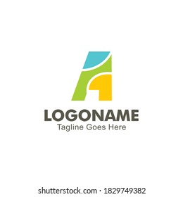 Creative Logo  Letter A design template. puzzle concept ABC Typeface. Colorful Alphabet collection. Type Characters Logotype symbols. vector eps 10