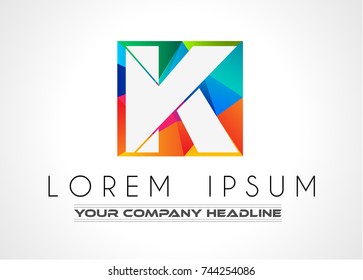 Creative Logo letter K design for brand identity, company profile or corporate logos with clean elegant and modern style.