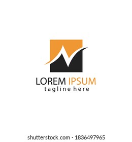 creative logo letter n modern color illustration design vector