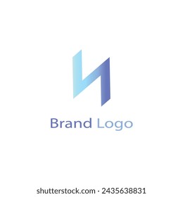 creative logo letter N and V 