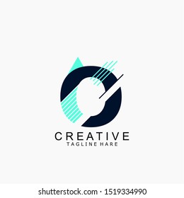 The creative logo letter O, with attractive colors for the company, logo, creative, design, company