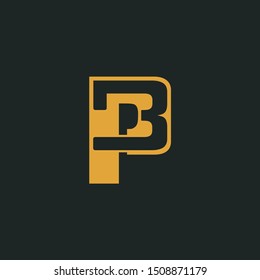 Creative logo with letter PB