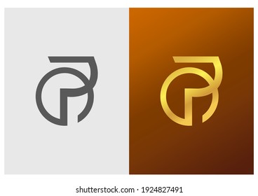 Creative Logo Buchstabe PO ODER Anfangsalphabet