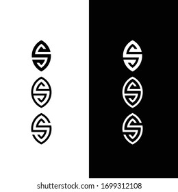 creative a logo letter S simple design template vector modern icon