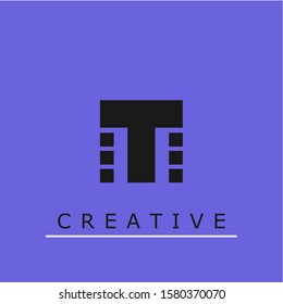 Creative Logo Letter t. with a unique and charming shape. logo, design, identity, concept