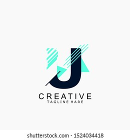 The creative logo letter U, with attractive colors for the company, logo, creative, design, company