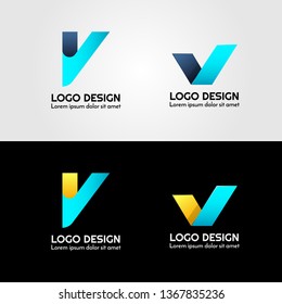 Creative Logo of Letter V