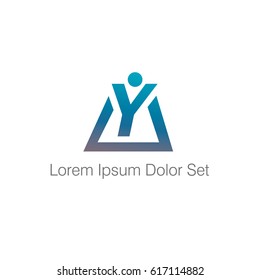 creative logo letter Y template design