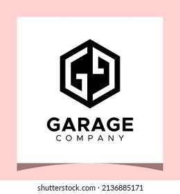 Creative Logo Letters GG Hexagon Monogram Logo Design