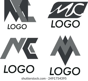 Logo creativo con las letras MC