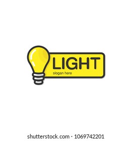 creative logo -  light bulb  for  business, organization or website