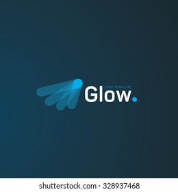 Creative Logo. Light Logo. Glow Logo. Modern Logo Template. Shine Logo. Burn Logo