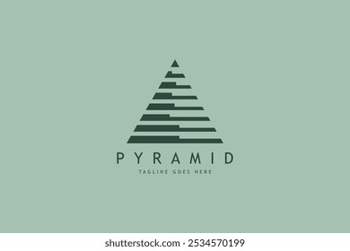 kreatives Logo minimale Pyramide Dreieck Vektor Design