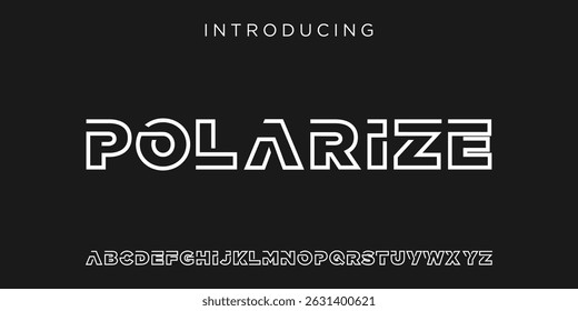 Creative Logo Modern alphabet. abstract digital tech font. Typography technology, electronic, movie, digital, music, future, logo creative font. vector illustration